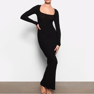 Skims Soft Lounge Long Sleeve Dress
